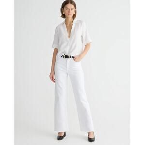 J.Crew Slim Wide Leg White Jeans Size 29 NWT Tall
